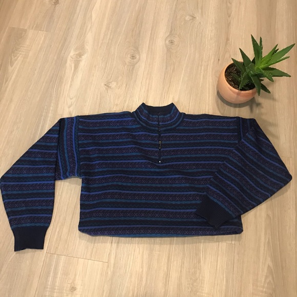 🏔 Vintage Demetre Wool Striped Ski Sweater 🏔 - Picture 7 of 7
